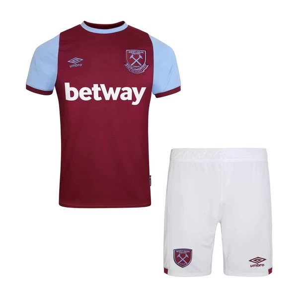 Camiseta West Ham United 1ª Niños 2020-2021 Rojo